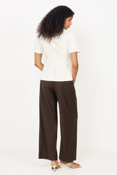 Jules Summer Stripe Blouse - Taupe Stripe