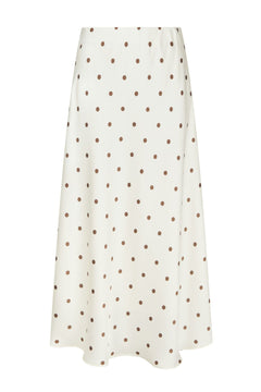Bovary Dotted Skirt - Creme