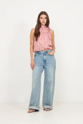 Veda Flower Top - Dusty Rose