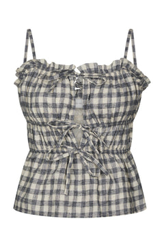 Seylor Check Top - Black