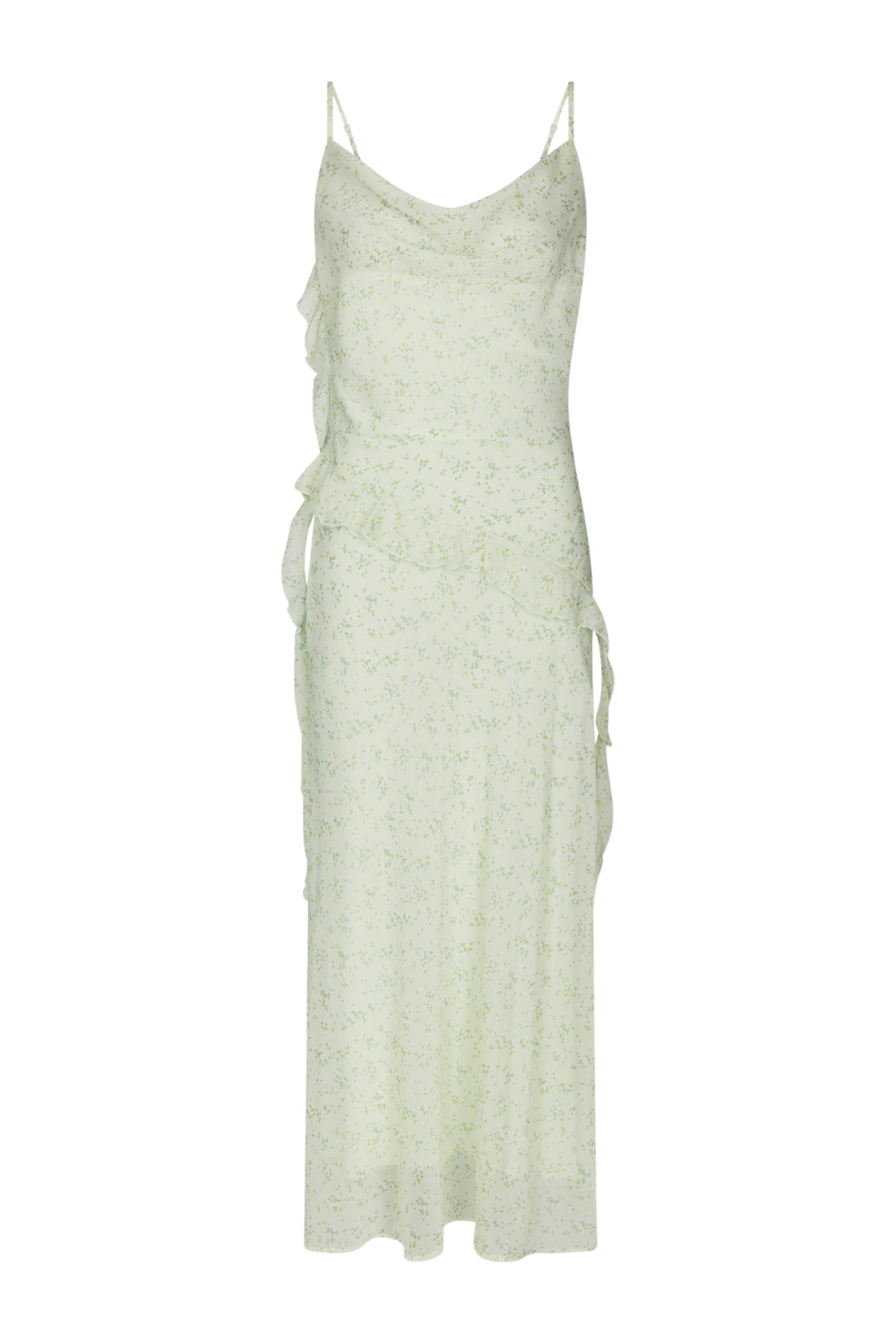Belena Leafy Ditsy Dress - Light Green