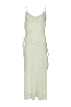 Belena Leafy Ditsy Dress - Light Green