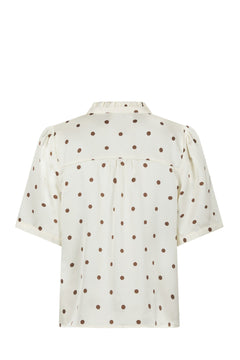 Torana Dotted Blouse - Creme