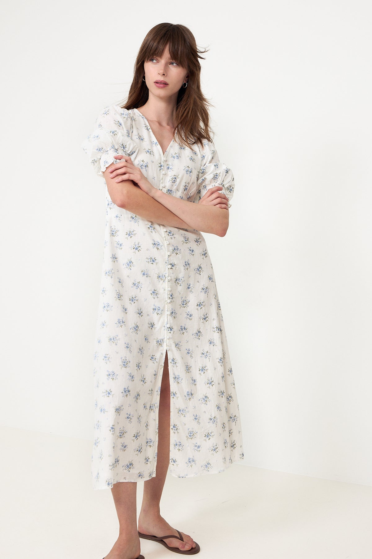 Valley Flowing Dress - Light Blue