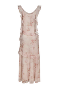 Adelle Frill Mesh Dress - Light Pink