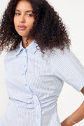 Hazell Stripe Shirt - Light Blue