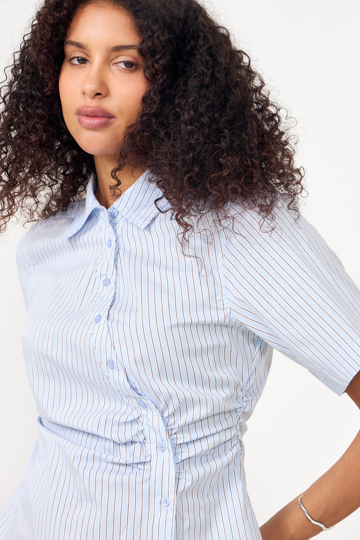 Hazell Stripe Shirt - Light Blue