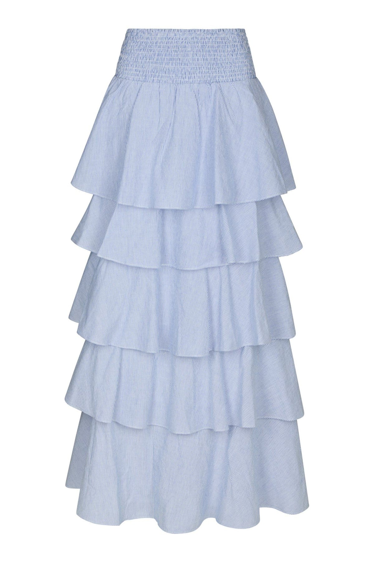 Morris Mini Stripe Skirt - Light Blue