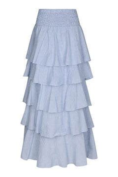 Morris Mini Stripe Skirt - Light Blue