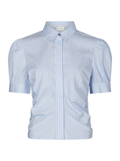 Frannie Soft Stripe Shirt - Light Blue