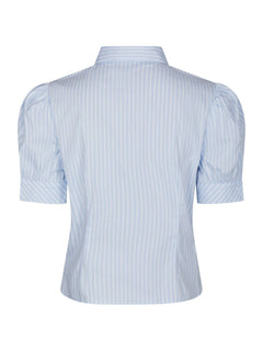 Frannie Soft Stripe Shirt - Light Blue