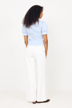 Frannie Soft Stripe Shirt - Light Blue
