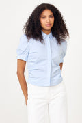 Frannie Soft Stripe Shirt - Light Blue