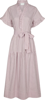 Nessie Structure Stripe Dress - Light Pink