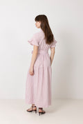 Nessie Structure Stripe Dress - Light Pink