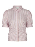 Frannie Structure Stripe Shirt - Light Pink