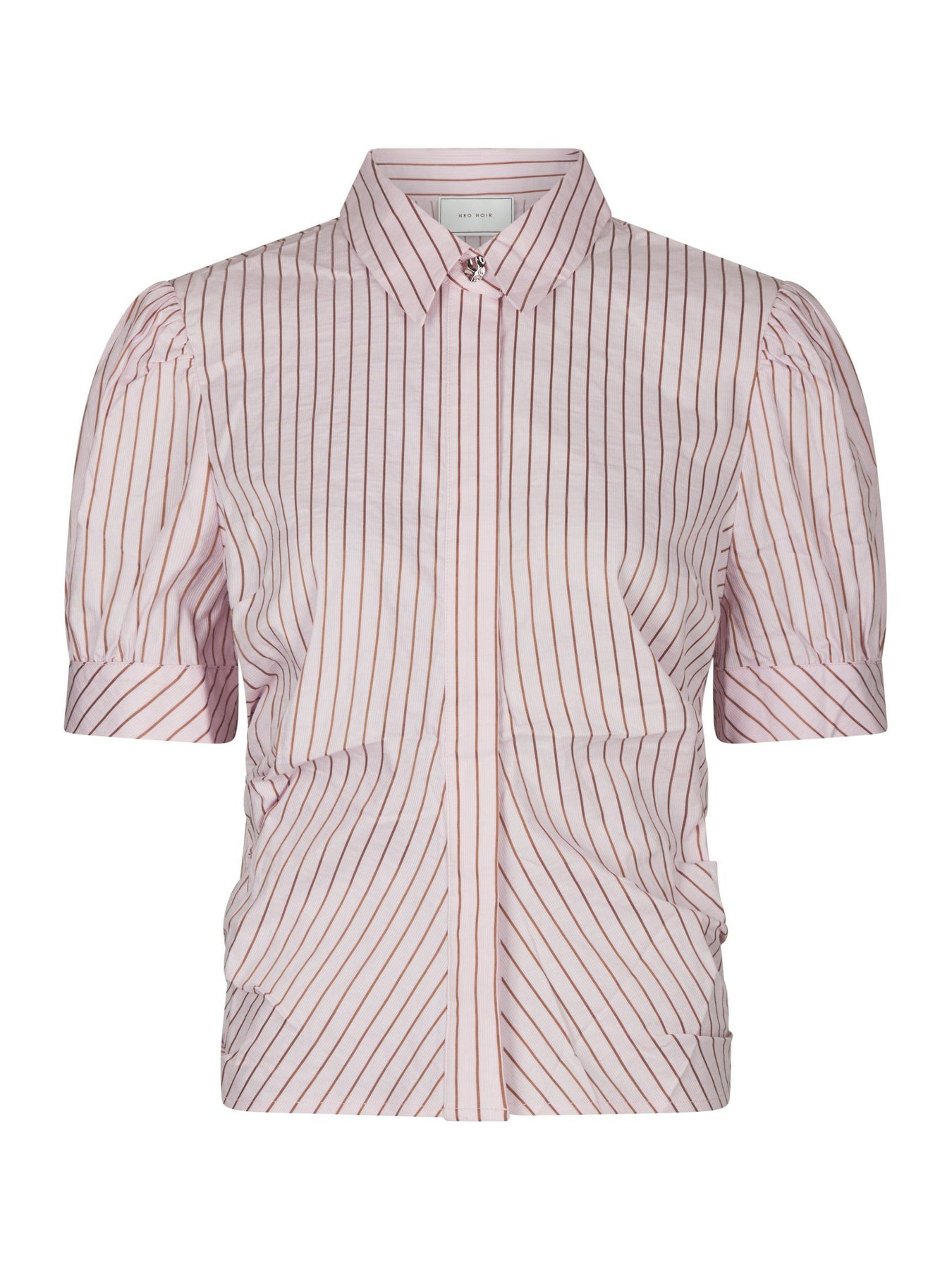 Frannie Structure Stripe Shirt - Light Pink