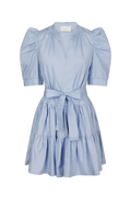 Tabbie Poplin Dress - Light Blue