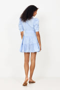 Tabbie Poplin Dress - Light Blue
