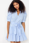 Tabbie Poplin Dress - Light Blue