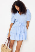 Tabbie Poplin Dress - Light Blue