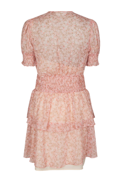 Rikka Ditsy Floral Dress - Rose Blush