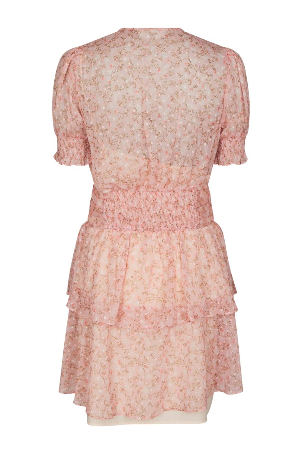 Rikka Ditsy Floral Dress - Rose Blush
