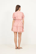 Rikka Ditsy Floral Dress - Rose Blush