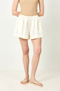 Silk Shorts - Ivory