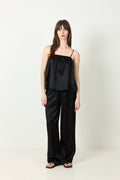 Silk Singlet - Black