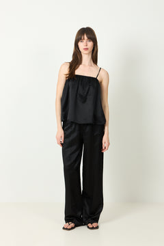 Silk Singlet - Black