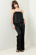 Silk Singlet - Black