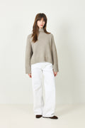 Girlfriend Turtleneck - Greige