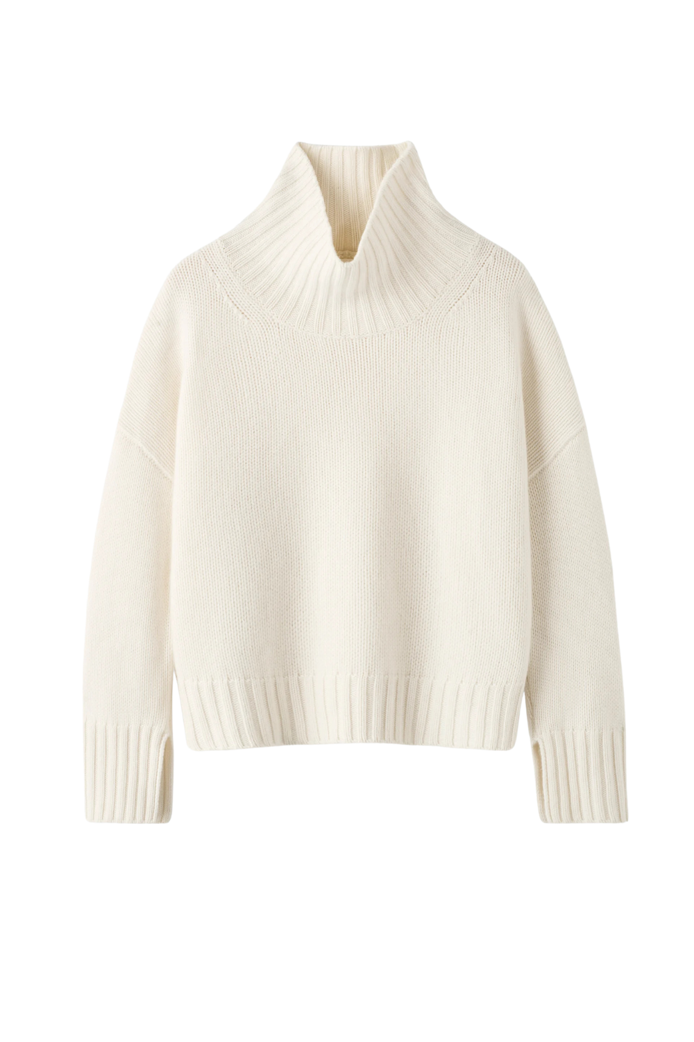 Girlfriend Turtleneck - Feather White