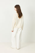 Girlfriend Turtleneck - Feather White