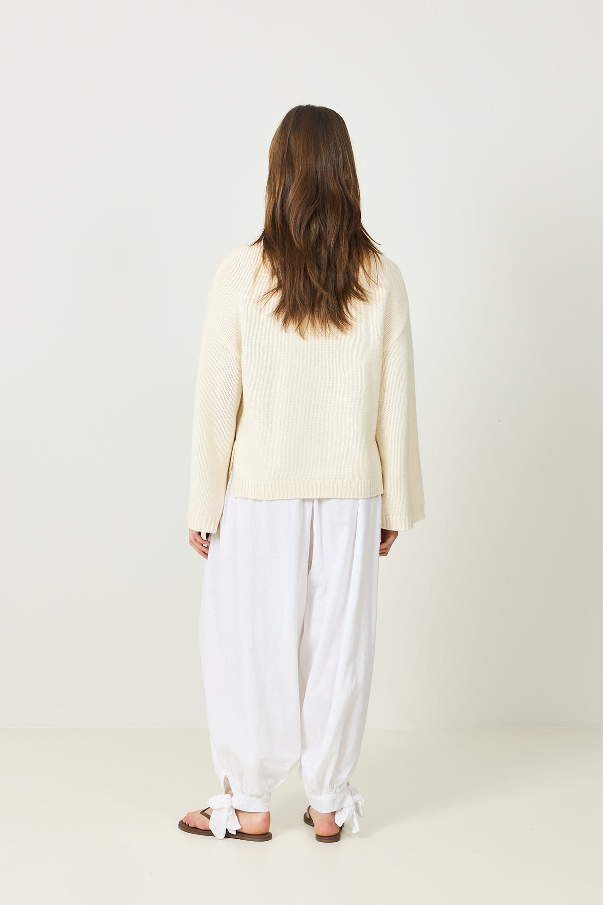 Chunky Crewneck - Feather White