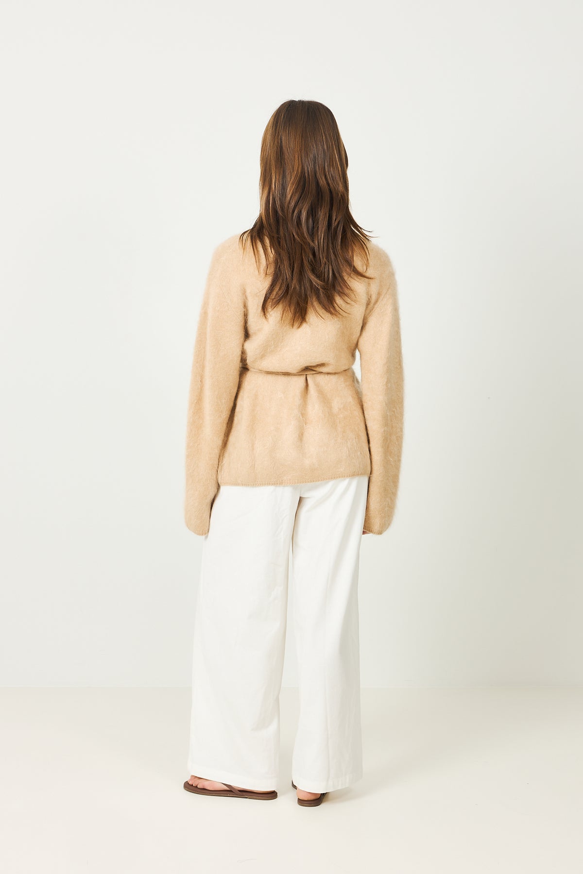 Brushed Cardigan - Camel