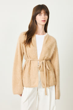 Brushed Cardigan - Camel