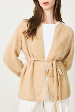 Brushed Cardigan - Camel