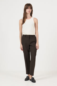 Rita-Ria Mw Cropped Pant Mel - Delicioso Melange