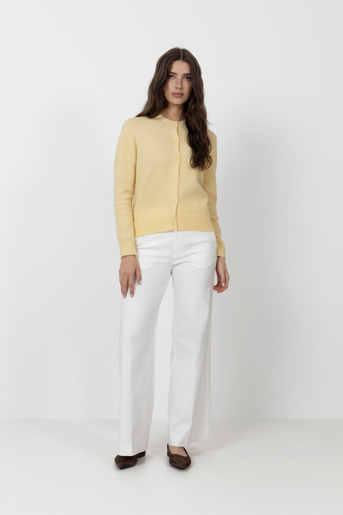Nor Short Cardigan - Straw