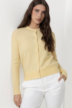 Nor Short Cardigan - Straw