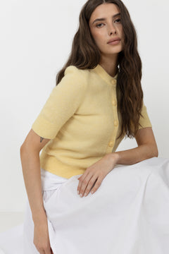 Sanoura SS Cardigan - Straw