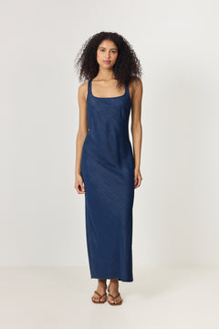 Sasunna Dress - Washed Denim