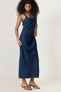 Sasunna Dress - Washed Denim