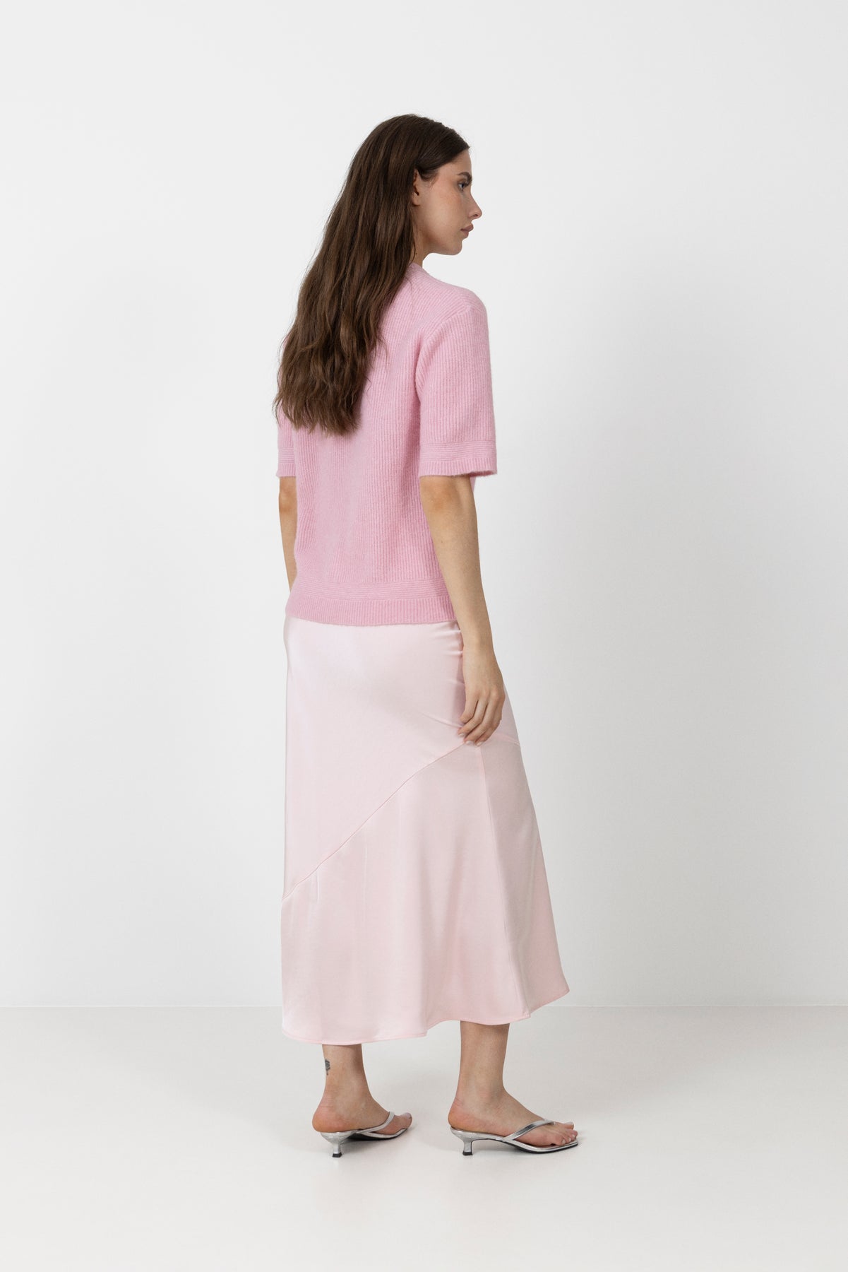 Saanoura Ss Cardigan - Bleached Mauve