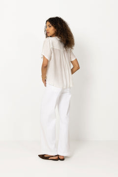 Saminna Ss Shirt - Egret