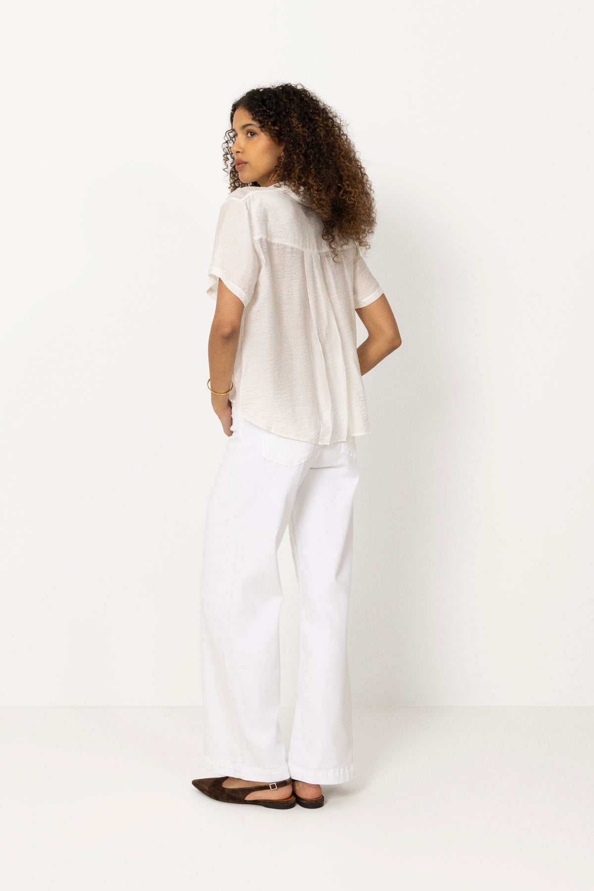 Saminna Ss Shirt - Egret