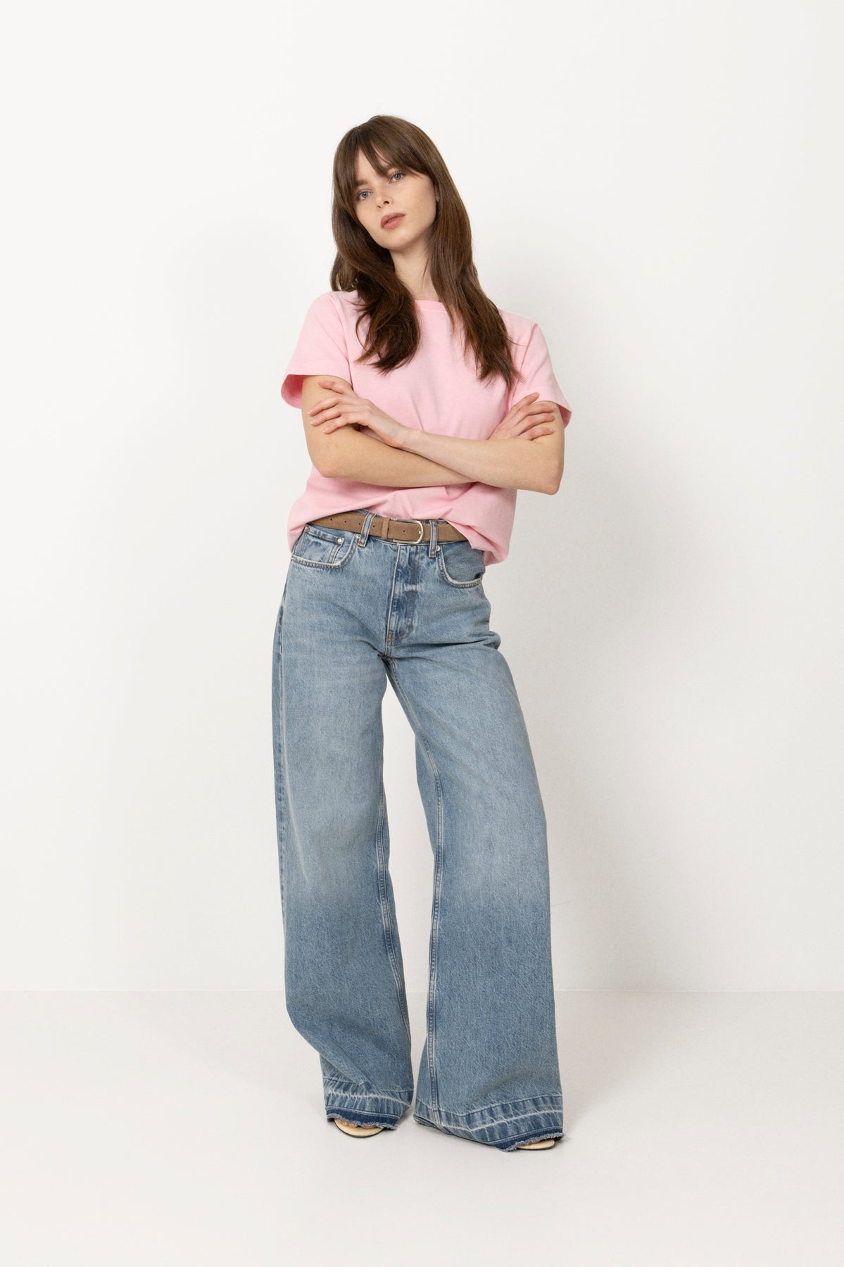 Sacamino Ss T-Shirt - Bleached Mauve Pigment