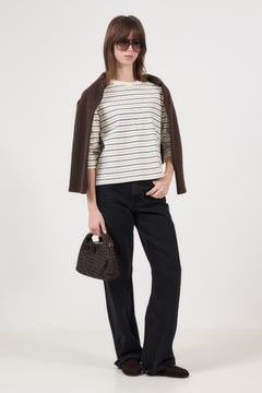 Essential Ls Striped Boxy Tee - Delicioso Multi Stripe